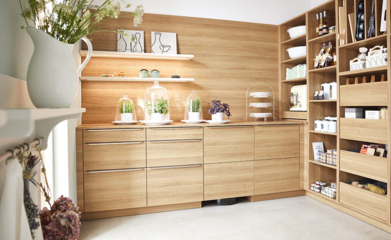 Buanderie et cellier sur mesure · rangements bois