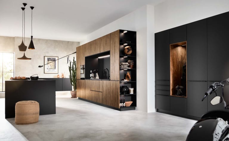 Cuisine connectée smart home full black, technologie intégrée