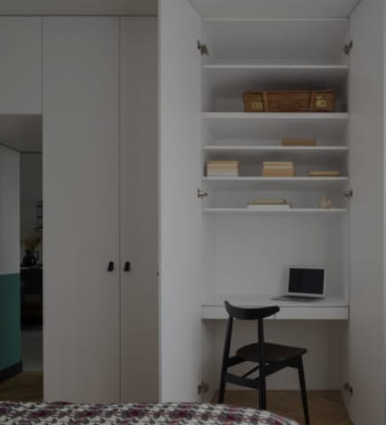 Dressing-bureau combiné sur mesure SCARS Orléans.