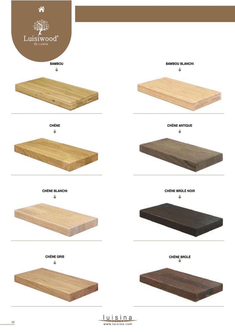 Luisiwood · Bois massif FSC · page 2/18 · catalogue LUISINA 2026