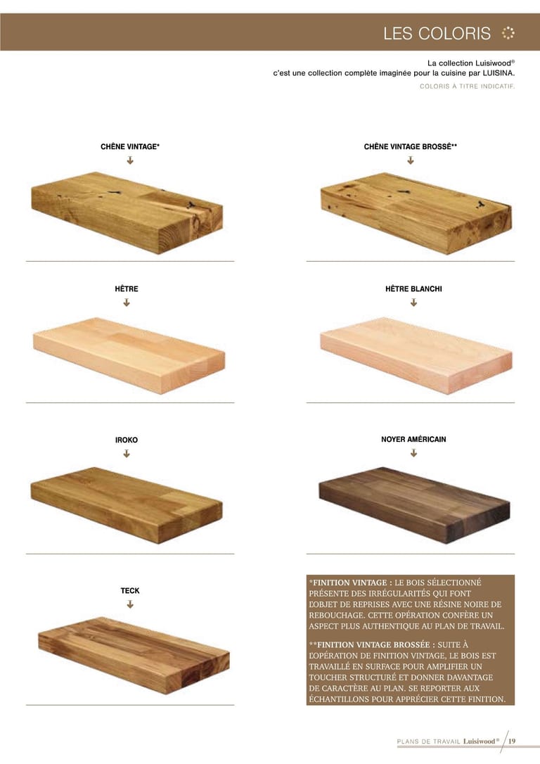 Luisiwood · Bois massif FSC · page 3/18 · catalogue LUISINA 2026