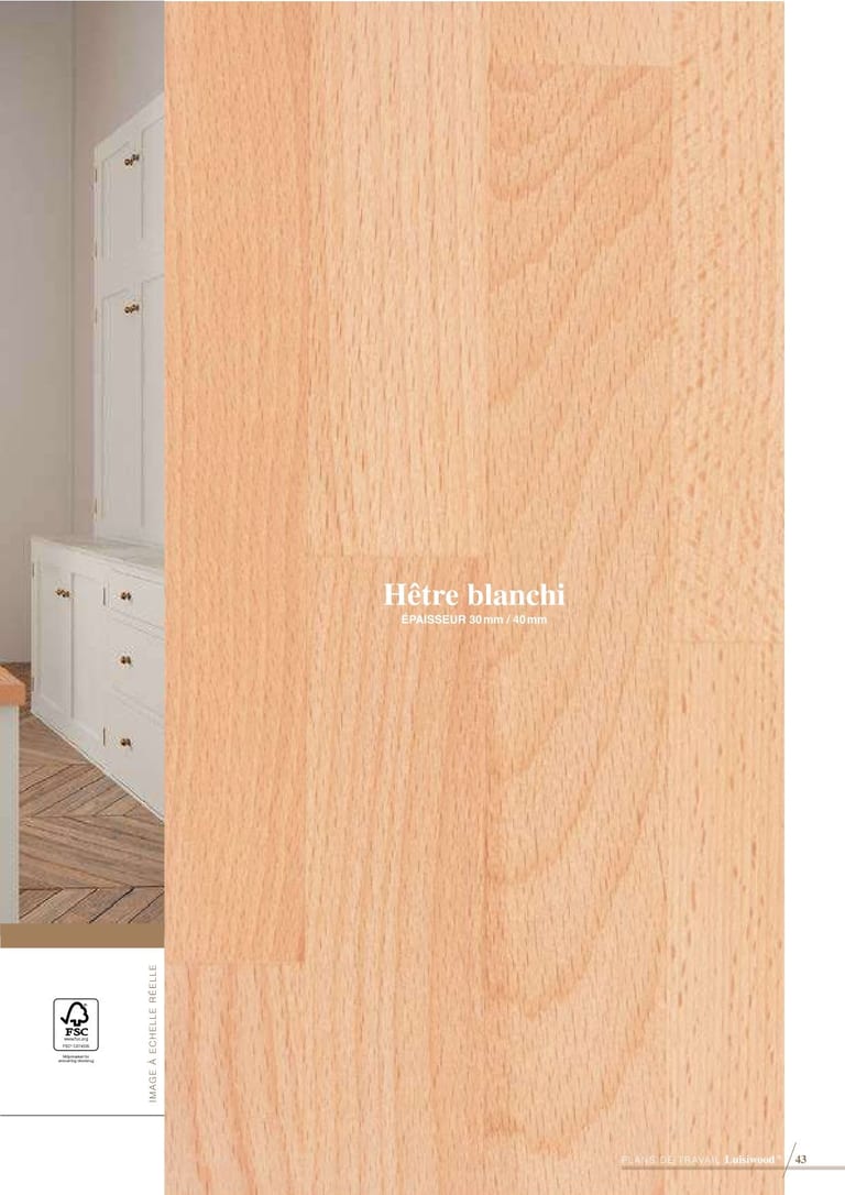 Luisiwood · Bois massif FSC · page 15/18 · catalogue LUISINA 2026