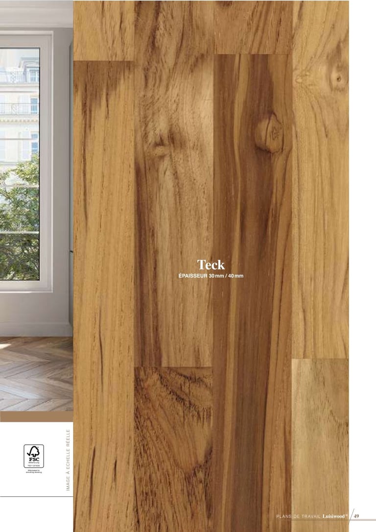 Luisiwood · Bois massif FSC · page 18/18 · catalogue LUISINA 2026