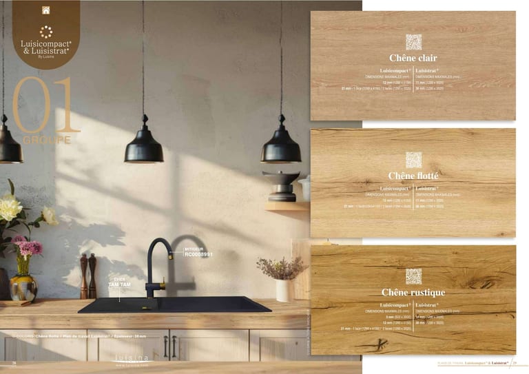 Luisicompact · Compact stratifié HPL · page 5/22 · catalogue LUISINA 2026
