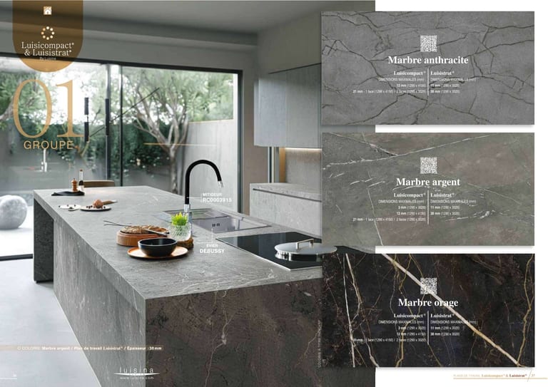 Luisicompact · Compact stratifié HPL · page 9/22 · catalogue LUISINA 2026