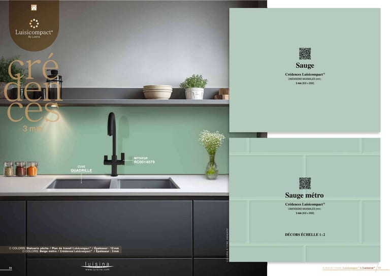 Luisicompact · Compact stratifié HPL · page 18/22 · catalogue LUISINA 2026