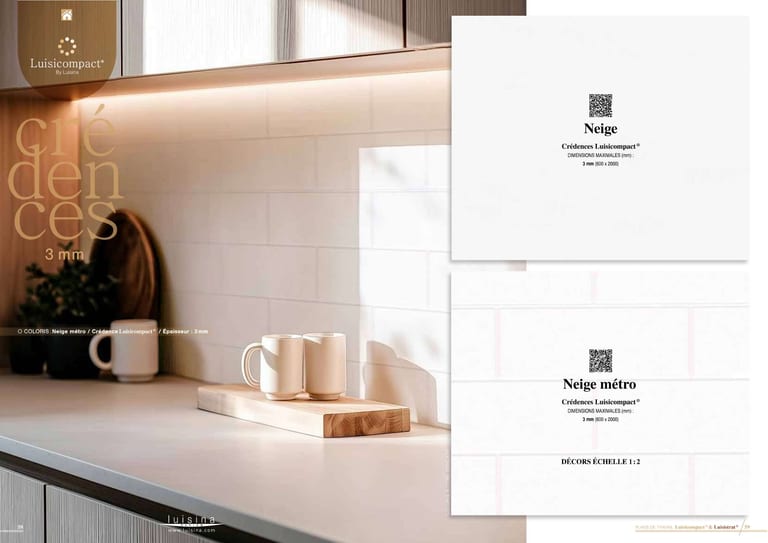 Luisicompact · Compact stratifié HPL · page 20/22 · catalogue LUISINA 2026
