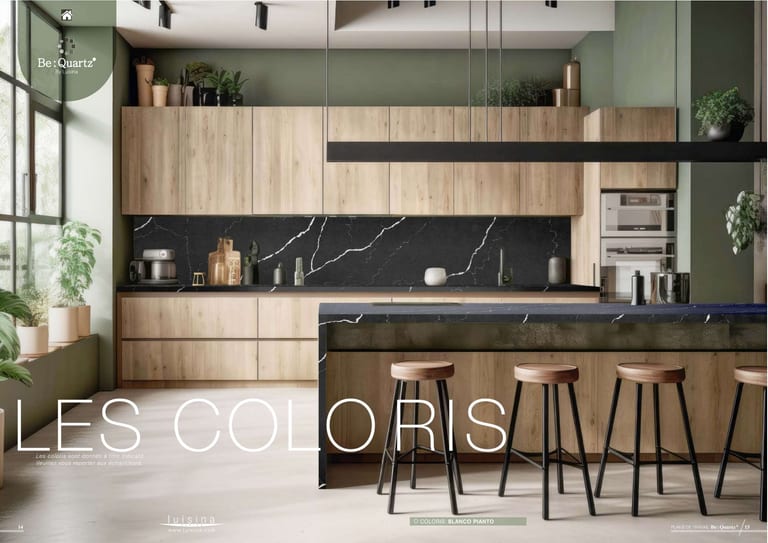 Be:Quartz · Quartz reconstitué · page 1/14 · catalogue LUISINA 2026